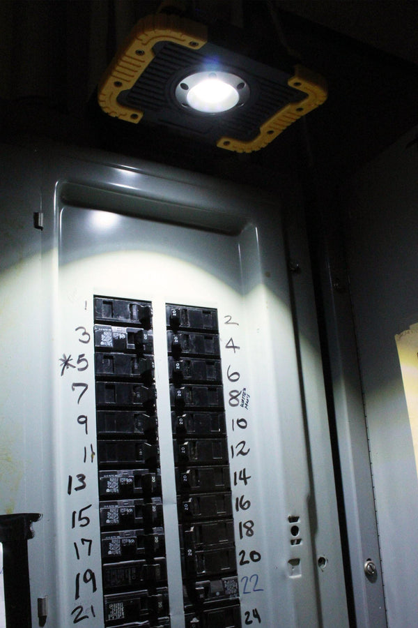 6W Rechargeable LED Work Light in Yellow - Boxer Tools