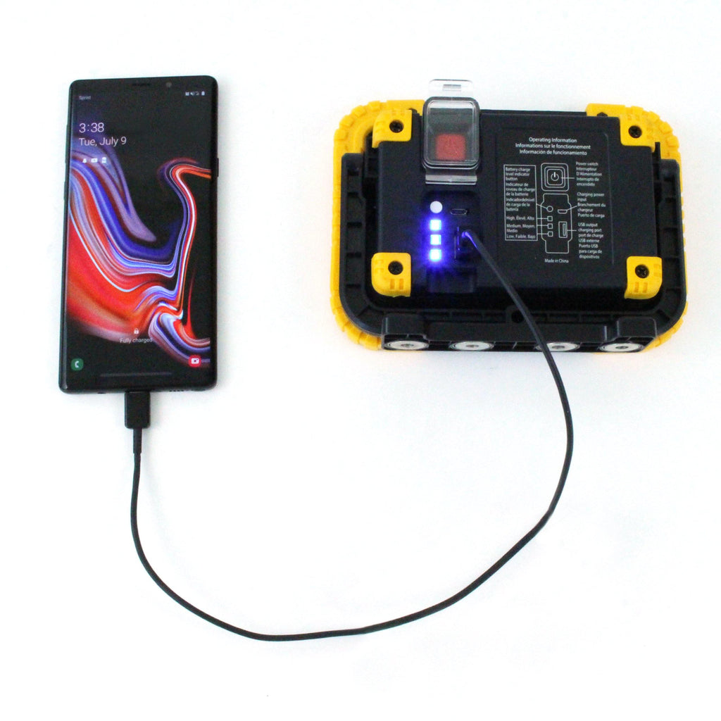 6W Rechargeable LED Work Light in Yellow - Boxer Tools