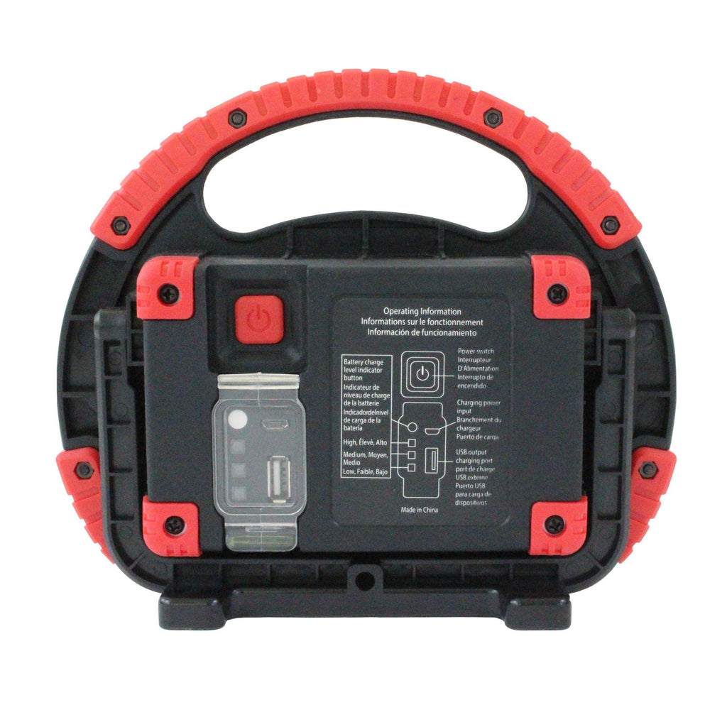 6W Rechargeable LED Work Light in Red - Boxer Tools
