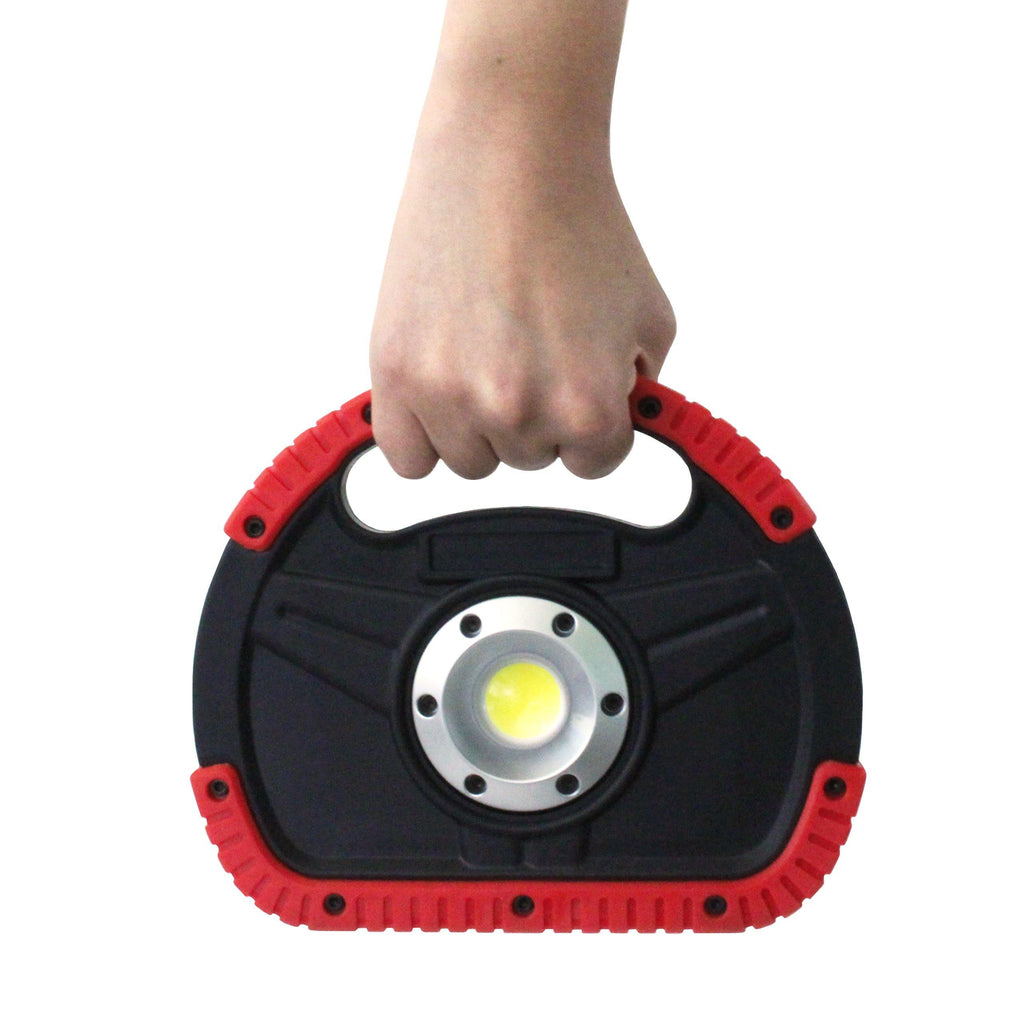 6W Rechargeable LED Work Light in Red - Boxer Tools
