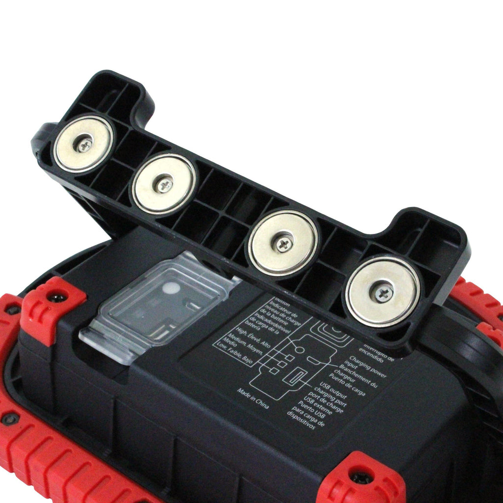 6W Rechargeable LED Work Light in Red - Boxer Tools