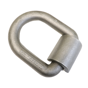 Heavy Duty 1" Forged Lashing Weld-On D-Ring with Mounting Bracket