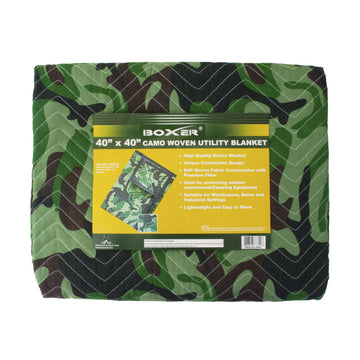 Boxer 40" x 40" Camouflage Multipurpose Utility Studio Blanket