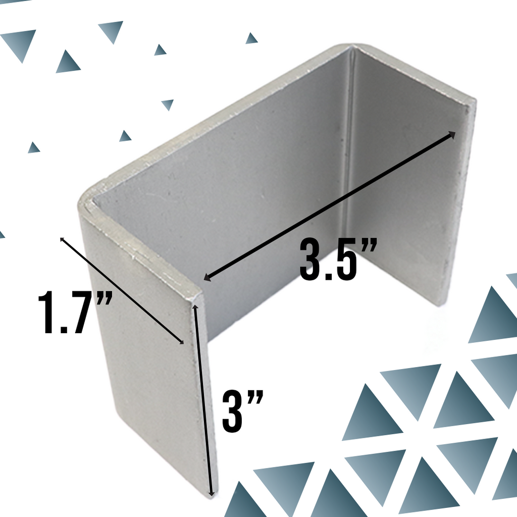 Boxer Heavy Duty Weld On Stake Pocket Anchors for Flatbed Trailers and Trucks - Fits 2" x 4" Stud