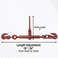 Boxer Heavy Duty 1/4" - 5/16" Ratchet Chain Binder, WLL 2,600 LBS