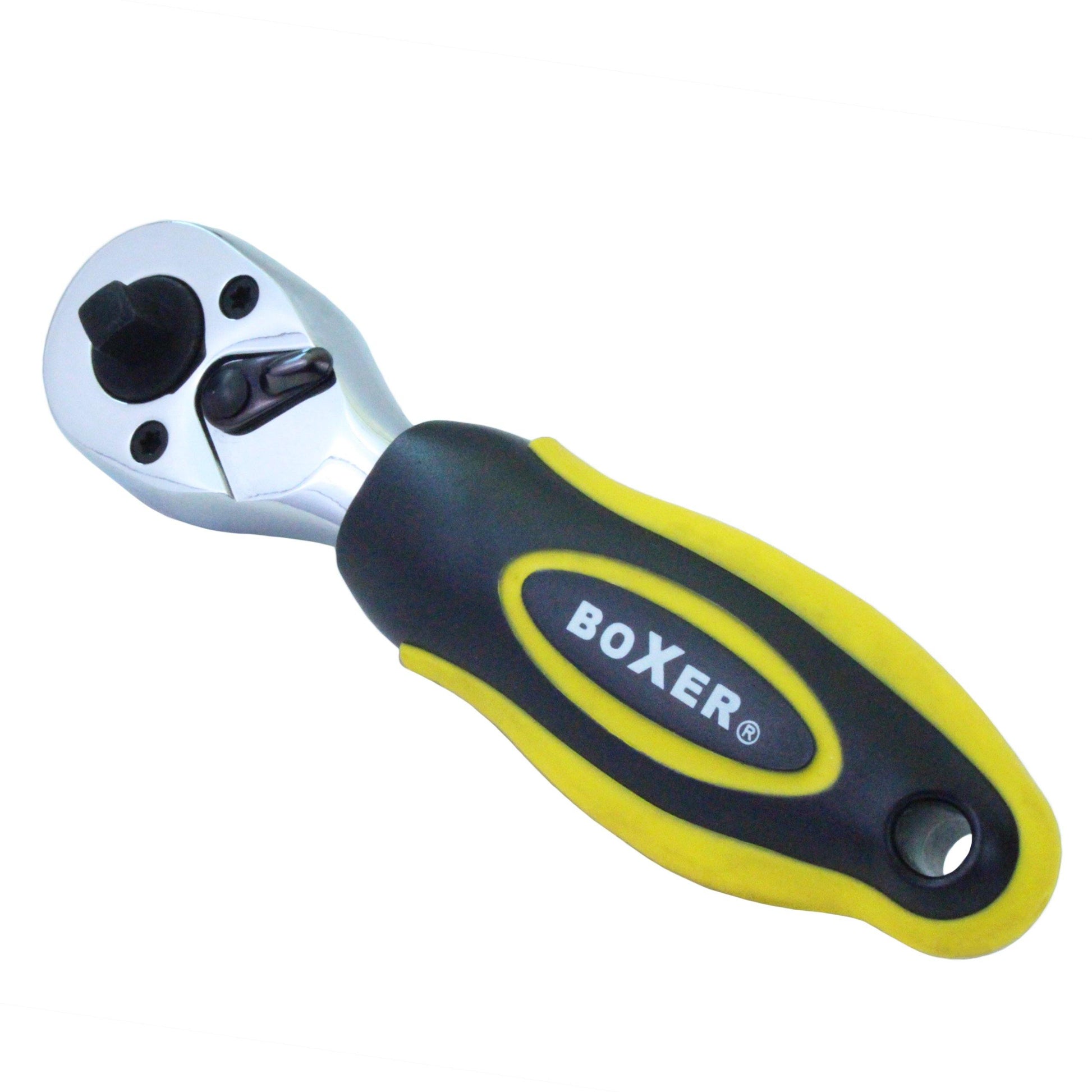 72 Gears Professional Dual Function Ratchet Handle Sockets Set with 2 Extensions - Boxer Tools