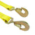 Boxer Wheel Basket Straps with Ratchet and Twist Snap Hooks 4 Pack