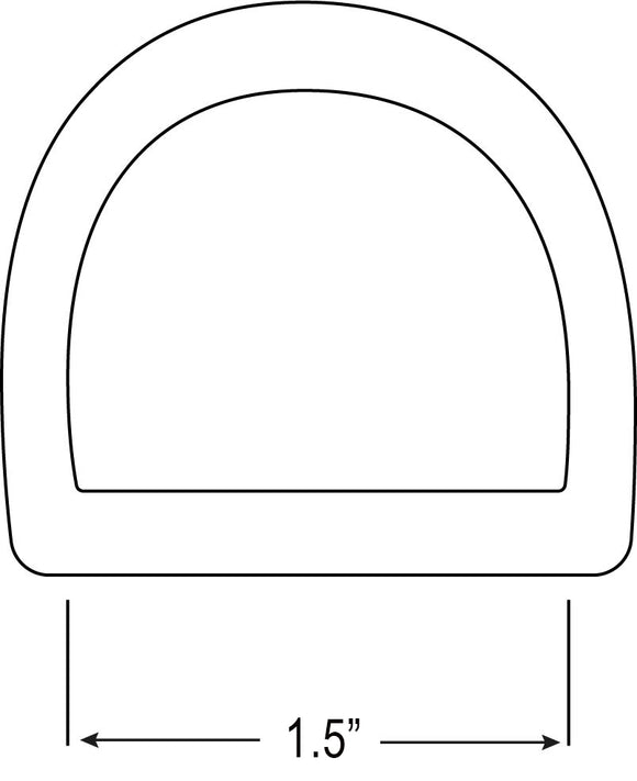 1-1/2" D Ring Trailer Mount - 900 lb Capacity