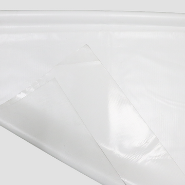 16.5 OZ Blockout Solid Premium Tent Sidewall Vinyl, Glossy White