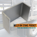 Boxer Heavy Duty Weld On Stake Pocket Anchors for Flatbed Trailers and Trucks - Fits 2" x 4" Stud-5