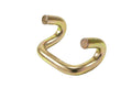 2 Inch 11,000 Pounds Curtain Side Rave Hook, Yellow Chrome Coating
