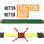 Boxer Pro Series 4-Pack Car Tie Down with J Hook Swivel Idler - 3 Point System – 2 inch x 8ft